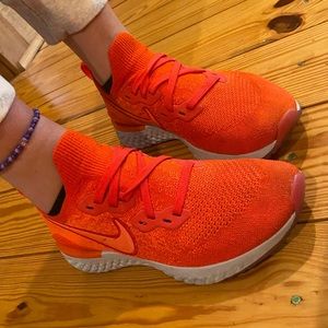 Super cute red Nike sneakers